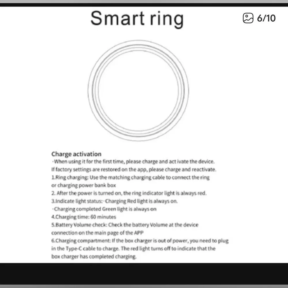 NWT JRing Smart Ring size 11